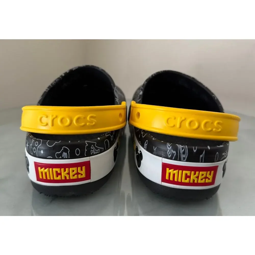 Crocs Kids Disney Mickey Mouse Lights Clogs Size J 1 Unisex Comfy Walk Outdoor